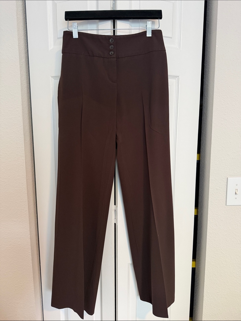 👷🏾‍♀️Style & Co. Classic High-Waist Wide-Leg Pants in Dark Brown